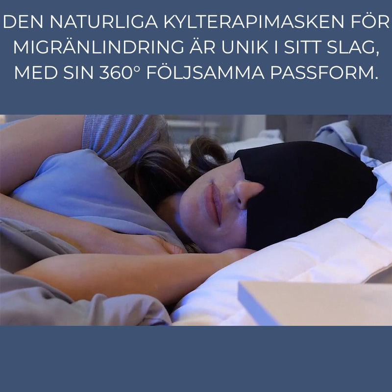 Kylmask mot huvudvärk och migrän - Beauty By Sweden